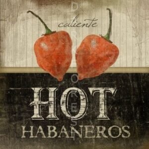 Διακοσμητικό πινακάκι τοίχου- Hot habaneros- PKIT-041