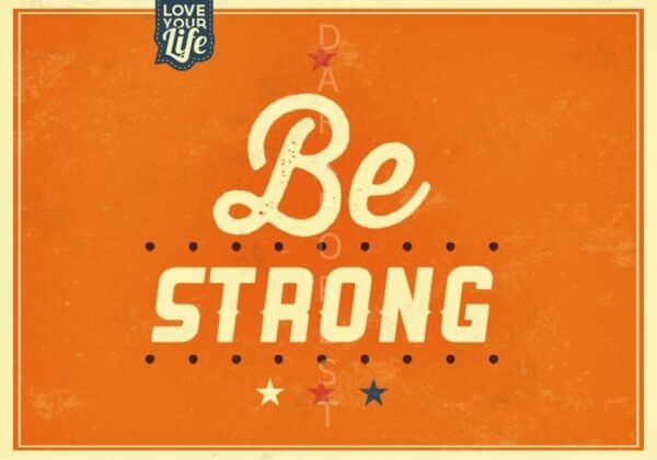 Διακοσμητικό πινακάκι τοίχου- Be strong- PQUO-007