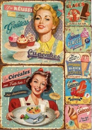 Διακοσμητικό πινακάκι τοίχου- Collage- PKIT-044