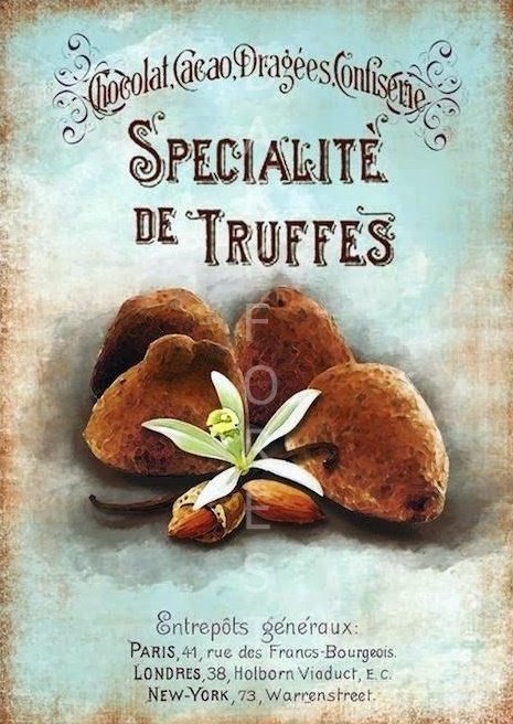 c172c002f3a510b7f1b4d5732b460c92 Διακοσμητικό πινακάκι τοίχου- Truffes- PKIT-045