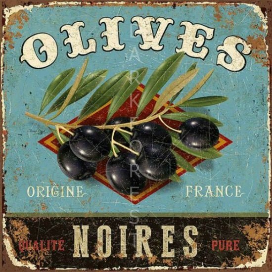 Διακοσμητικό πινακάκι τοίχου- Olives- PKIT-051