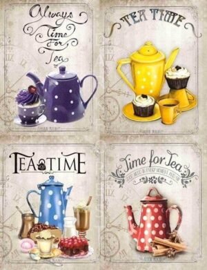 Διακοσμητικό πινακάκι τοίχου- Tea- PKIT-050