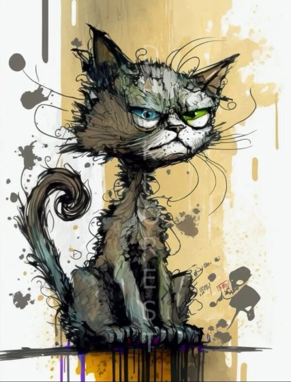 e5387b961c8de29dfaaeb22287386ab8 Διακοσμητικό πινακάκι τοίχου- Cat- PANI-020