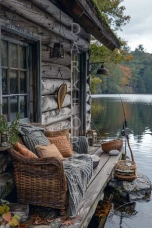 Διακοσμητικό πινακάκι τοίχου- Fishing- PSEA-048