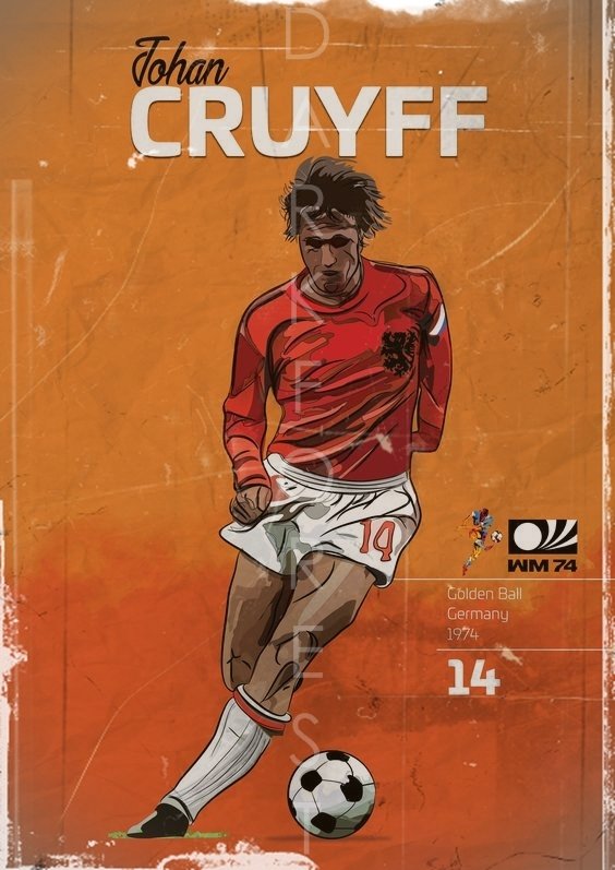 Διακοσμητικό πινακάκι τοίχου- Johan Cruyff- PATH-043