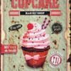 Διακοσμητικό πινακάκι τοίχου- Cupcake- PKIT-058
