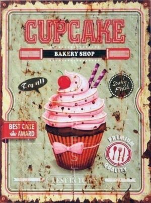 Διακοσμητικό πινακάκι τοίχου- Cupcake- PKIT-058