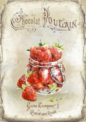 Διακοσμητικό πινακάκι τοίχου- Chocolat Poulain- PKIT-059