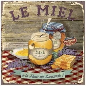 Διακοσμητικό πινακάκι τοίχου- Le miel- PKIT-060