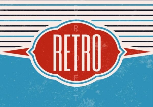 Διακοσμητικό πινακάκι τοίχου- Retro- PQUO-016