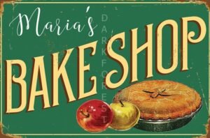 Διακοσμητικό πινακάκι τοίχου- Bakeshop- PKIT-068