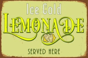 Διακοσμητικό πινακάκι τοίχου- Lemonade- PKIT-061