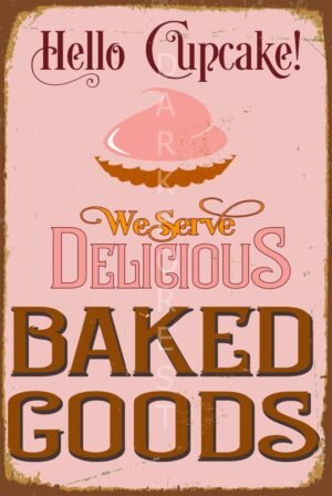 Διακοσμητικό πινακάκι τοίχου- Baked goods- PKIT-063