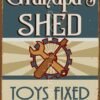 Διακοσμητικό πινακάκι τοίχου- Grandpa's shed- PQUO-060