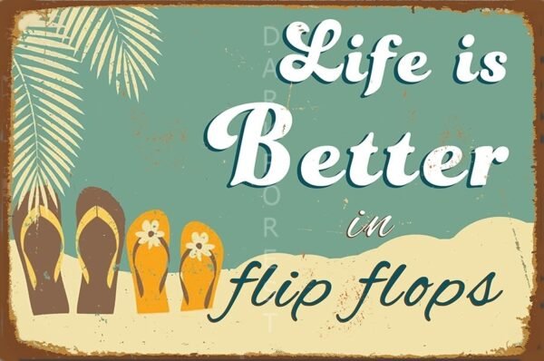 pnk-016 Διακοσμητικό πινακάκι τοίχου- Life is better- PQUO-019