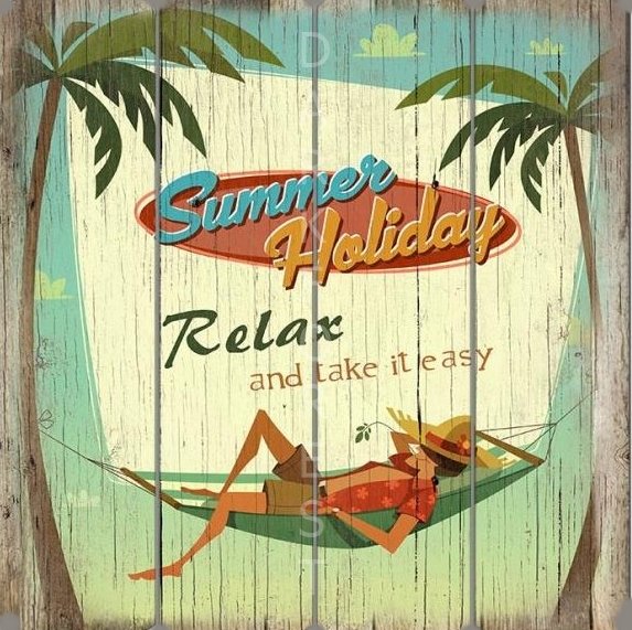 pnk-019 Διακοσμητικό πινακάκι τοίχου- Relax- PQUO-021