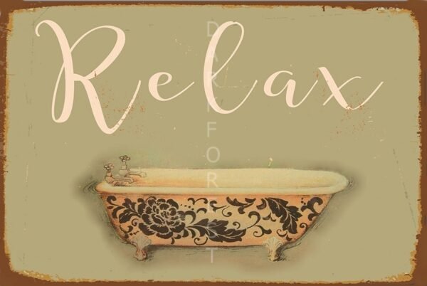 Διακοσμητικό πινακάκι τοίχου- RELAX- PQUO-050