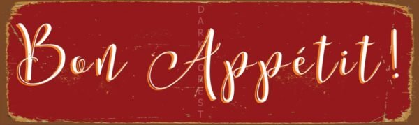 Πινακίδα σήμανσης– Bon Appetit- PQUO-076
