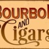 Διακοσμητικό πινακάκι τοίχου- Bourbon and cigars- PQUO-043