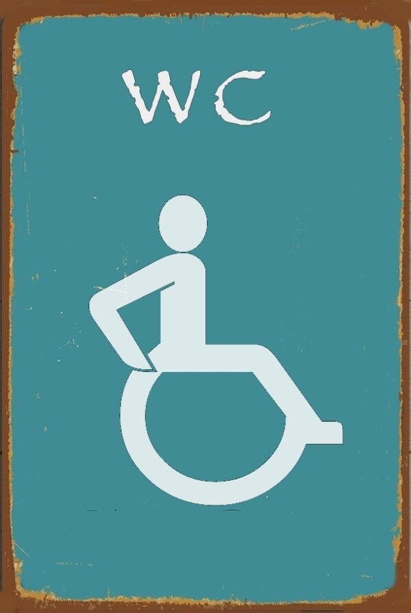 Πινακάκι τοίχου- WC- PSNG-036