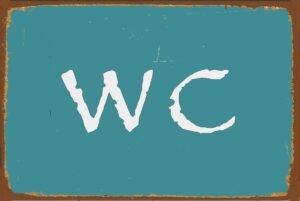 555555555568911114722221 Πινακάκι τοίχου- WC- PSNG-037