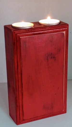 Ξύλινη βάση ρεσό- Κόκκινο- RES2-002