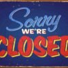 il_fullxfull.960722732_rrfu Διακοσμητικό πινακάκι τοίχου- Sorry we're closed- PCOM-033