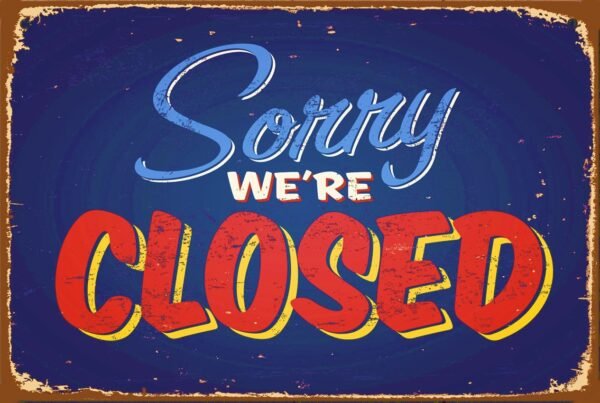 il_fullxfull.960722732_rrfu Διακοσμητικό πινακάκι τοίχου- Sorry we're closed- PCOM-033