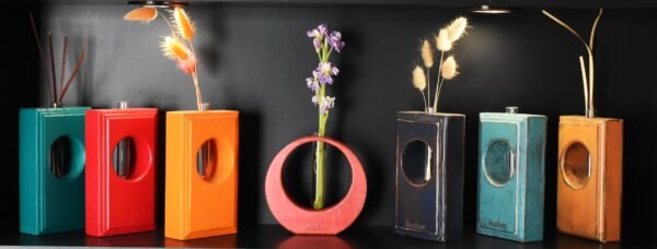 Ορθογώνιος καλλιεργητής με γεωμετρικά σχέδια- Πράσινο- OKA-GREA