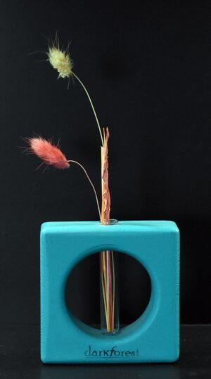 Τετράγωνος καλλιεργητής με γεωμετρικά σχέδια- Τιρκουάζ- TKA-TIRA