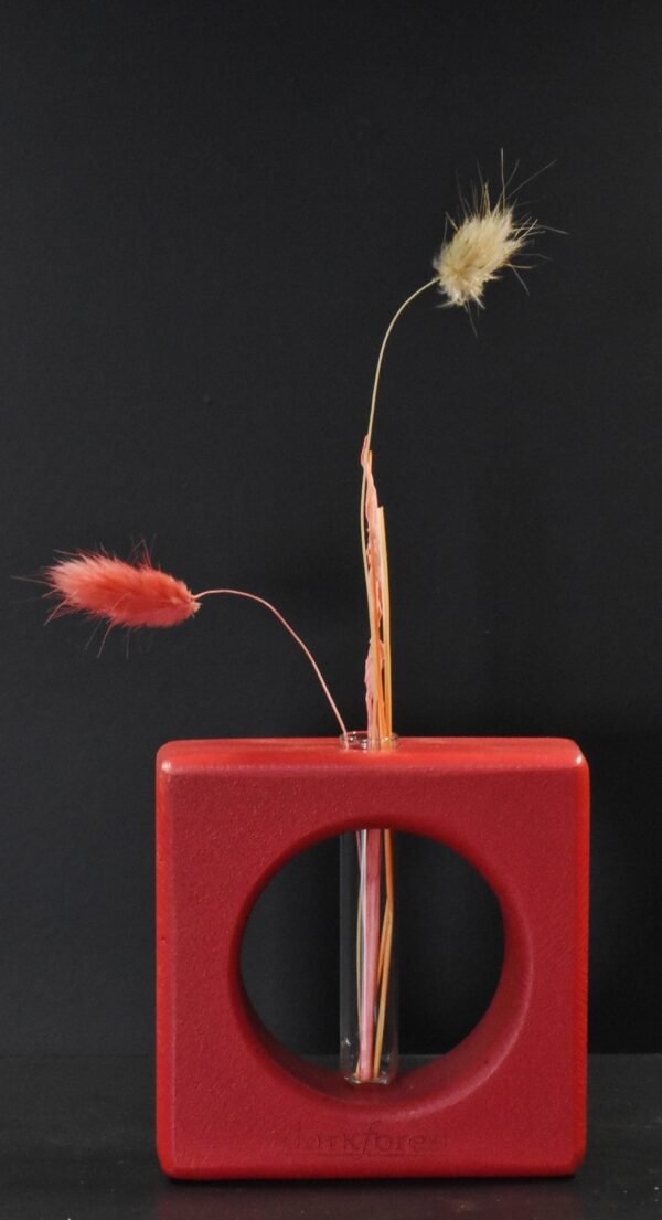 Τετράγωνος καλλιεργητής με γεωμετρικά σχέδια- Κόκκινο- TKA-REDA