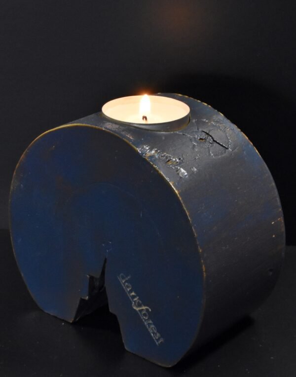 Ξύλινη βάση ρεσό- σκούρο μπλε- FILR-001