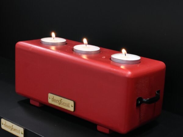 DSC_0087 Ξύλινη βάση ρεσό τριών θέσεων- Κόκκινο- LKR3-REDA