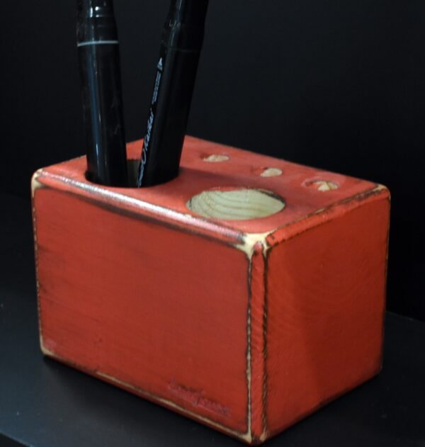 DSC_0115 Μολυβοθήκη 6 θέσεων- Κόκκινο- MLV6-REDP