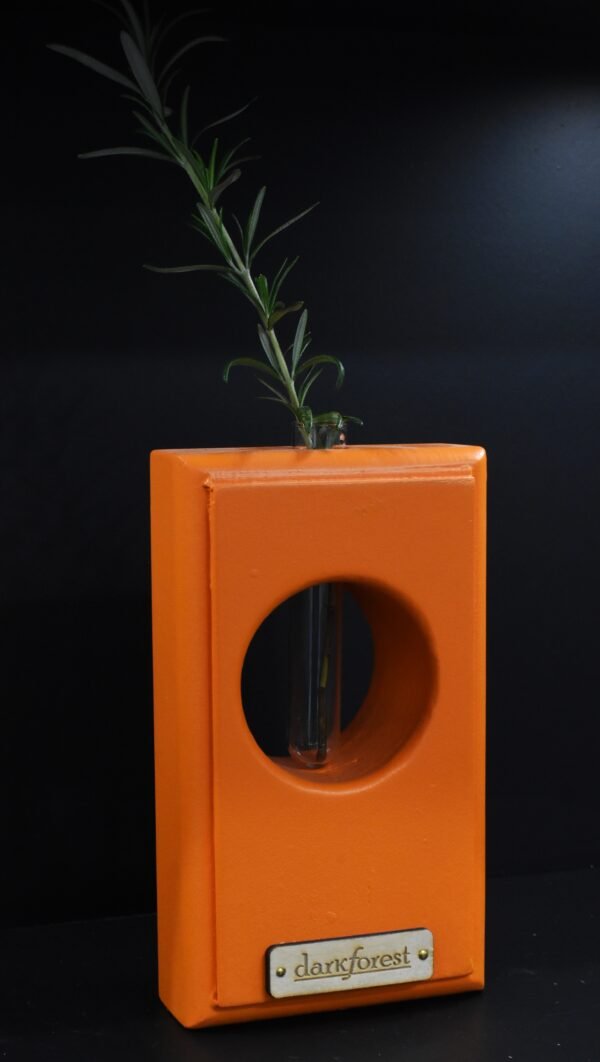 Ορθογώνιος καλλιεργητής με γεωμετρικά σχέδια- Πορτοκαλί- OKA-ORAA