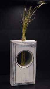 Ορθογώνιος καλλιεργητής με γεωμετρικά σχέδια- Λευκό- OKA-LEUP