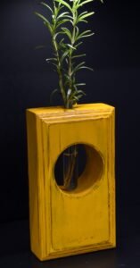 Ορθογώνιος καλλιεργητής με γεωμετρικά σχέδια- Κίτρινο- OKA-YELP