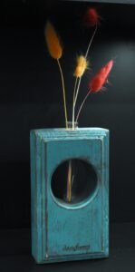 Ορθογώνιος καλλιεργητής με γεωμετρικά σχέδια- Τιρκουαζ- OKA-TIRP