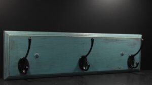 Κρεμάστρα με μεταλλικά άγκιστρα- Τιρκουαζ- KRM3-TIRP