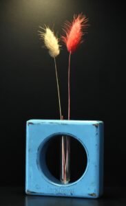 Τετράγωνος καλλιεργητής με γεωμετρικά σχέδια- Μπλε- TKA-BLUP