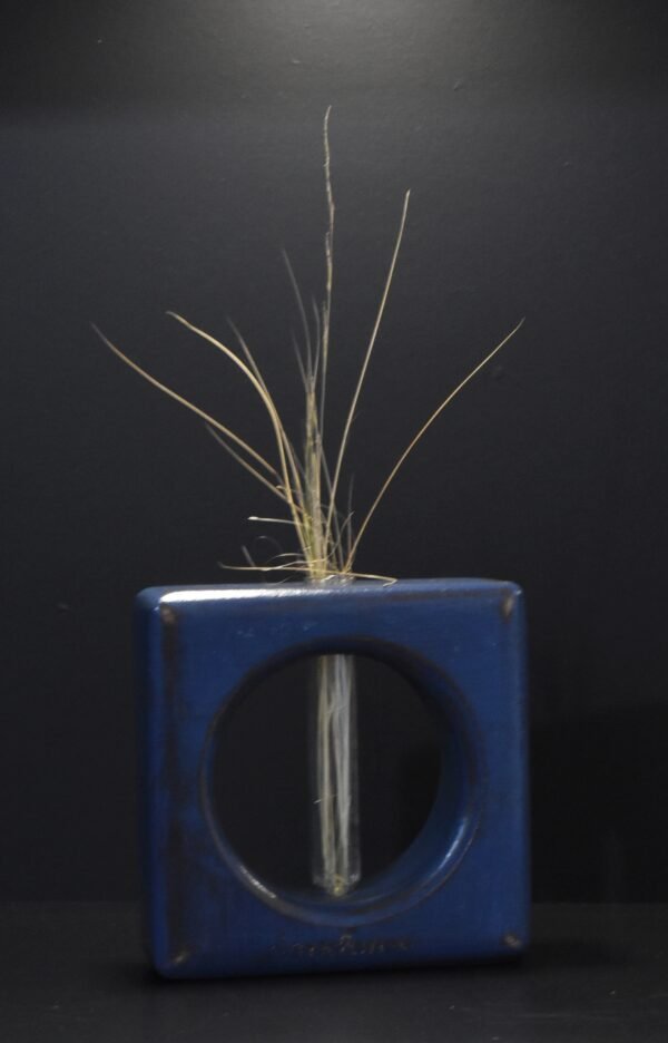 Τετράγωνος καλλιεργητής με γεωμετρικά σχέδια- Μπλε σκούρο- TKA-BLDP