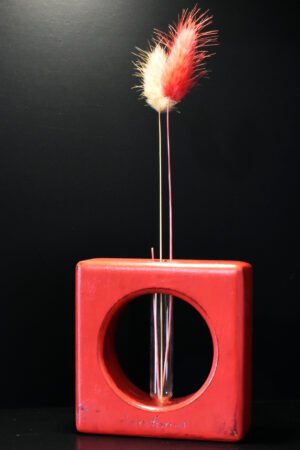 Τετράγωνος καλλιεργητής με γεωμετρικά σχέδια- Κόκκινος- TKA-REDP